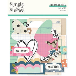 Take Note - Simple Stories Journal Bits & Pieces Die Cuts 38/pkg