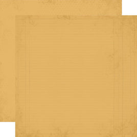 Marigold - Simple Stories Vintage Junk Double-Sided Cardstock 12"x12"