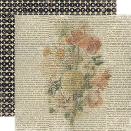 Notes And Things - Simple Stories Vintage Junk Double-Sided Cardstock 12"x12"