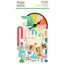Game Night - Simple Stories Simple Page Pieces Die Cuts 22/Pkg