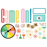 Game Night - Simple Stories Simple Page Pieces Die Cuts 22/Pkg