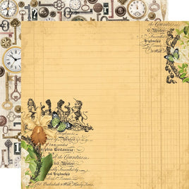Simple Pleasures - Simple Stories Vintage Junk Double-Sided Cardstock 12"x12"