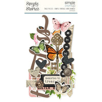Simple Vintage Junk Drawer -Simple Stories Simple Page Pieces Die Cuts 24/Pkg