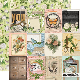 3X4 Month Elements - Simple Stories Vintage Junk Double-Sided Cardstock 12"x12"