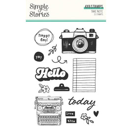 Take Note - Simple Stories Take Note Photopolymer Stamps