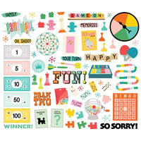 Game Night - Simple Stories Bits & Pieces Die Cuts 67/Pkg