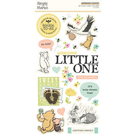 Classic Pooh Baby - Simple Stories Chipboard Stickers 6"x12" 25/pkg