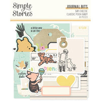 Classic Pooh Baby - Simple Stories Journal Bits & Pieces Die Cuts 40/pkg