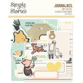 Classic Pooh Baby - Simple Stories Journal Bits & Pieces Die Cuts 40/pkg