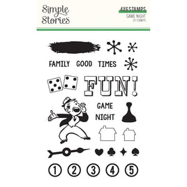 Game Night - Simple Stories Game Night Photopolymer Stamps