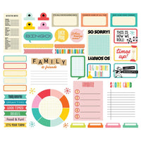 Game Night - Simple Stories Journal Bits & Pieces Die Cuts 44/pkg