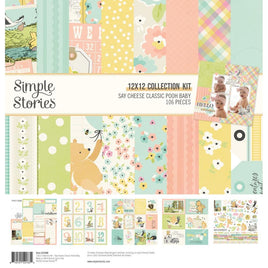 Classic Pooh Baby - Simple Stories Double-Sided Cardstock Collection 12"x12"