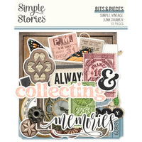 Simple Vintage Junk Drawer - Simple Stories Bits & Pieces Die Cuts 57/Pkg