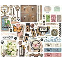 Simple Vintage Junk Drawer - Simple Stories Bits & Pieces Die Cuts 57/Pkg