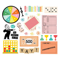 Game Night - Simple Stories Big Bits & Pieces Die Cuts 27/Pkg