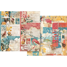 January & February - Journaling Through Time Double-Sided Cardstock 12"X12"