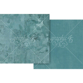 Bluebird Blue Pattern - Journaling Through Time Double-Sided Cardstock 12"X12"