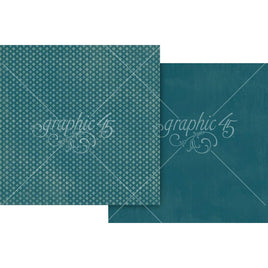 Sky Blue Pattern - Graphic 45 Wonder Of OZ Double-Sided Cardstock 12"X12"