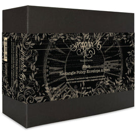 Graphic 45 Staples Policy Envelope Album Black