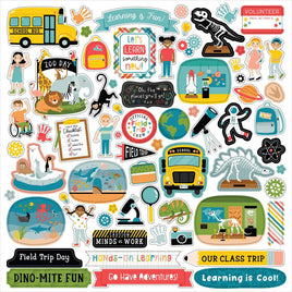 Field Trip - Echo Park Cardstock Elements Stickers 12"X12"