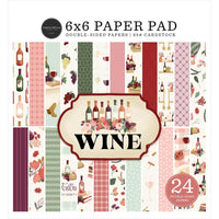 Wine - Carta Bella Double-Sided Paper Pad 6"X6"