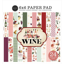 Wine - Carta Bella Double-Sided Paper Pad 6"X6"
