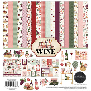 Wine - Carta Bella Collection Kit 12