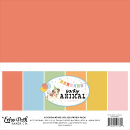 Party Animal - Echo Park Solids Collection Kit 12"X12"