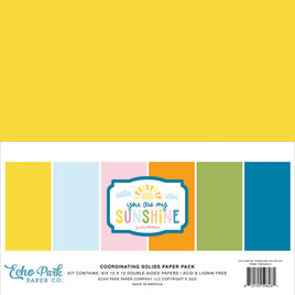 You Are My Sunshine - Echo Park Solids Collection Kit 12"X12"