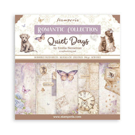 Quiet Days - Stamperia Scrapbooking Pad 12"x12" 10/Pkg