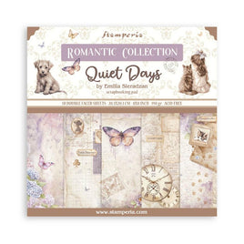 Quiet Days - Stamperia Scrapbooking Pad 8"X8" 10/Pkg