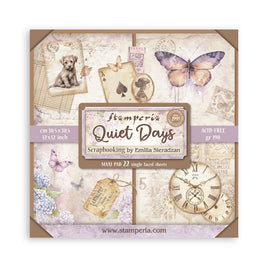 Quiet Days - Stamperia Single-Sided Paper Pad 12"x12" 22/Pkg