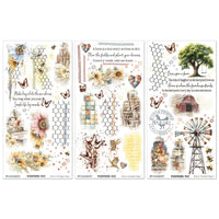 Whispering Way - 49 And Market Blendable Rub-On Transfer Set 6"X12"