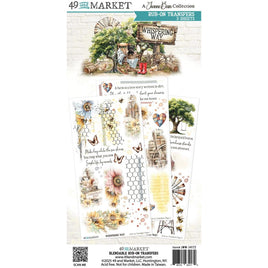 Whispering Way - 49 And Market Blendable Rub-On Transfer Set 6"X12"