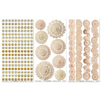 Nostalgic Memories - 49 And Market Essential Rub-On Transfer Set 6"X12"