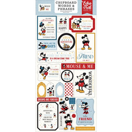 Mouse And Me - Echo Park Chipboard Words & Phrases 6"X13"