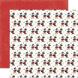Mouse Sweethearts - Echo Park Mouse and Me Cardstock 12"X12"