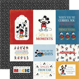 Multi Journaling Cards - Echo Park Mouse and Me Cardstock 12"X12"
