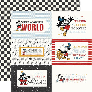 6x4 Journaling Cards - Echo Park Mouse and Me Cardstock 12