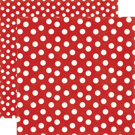 Red Dot - Echo Park Mouse and Me Cardstock 12"X12"