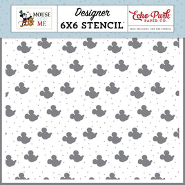 Mouse Profile - Echo Park Mouse And Me Stencil 6"X6"