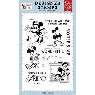 Vintage Mouse Sweetheart - Echo Park Mouse And Me Stamp Set