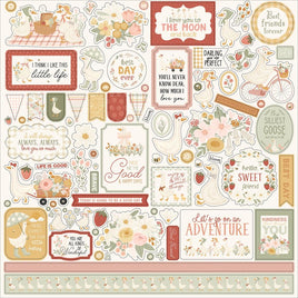 Silly Goose - Carta Bella Elements Cardstock Stickers 12"X12"