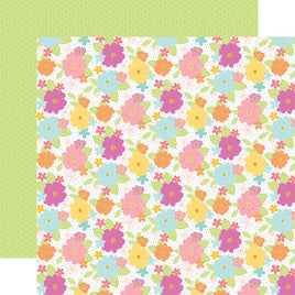 Craft Room Floral - Echo Park Craft Room Cardstock 12"X12"