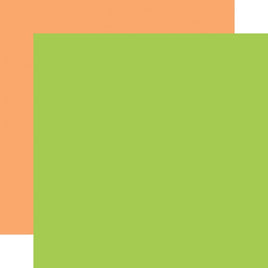 Green / Orange - Echo Park Craft Room Cardstock 12"X12"