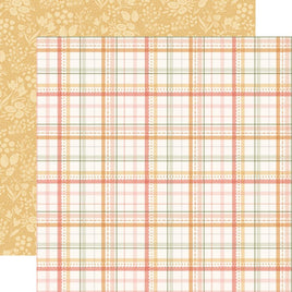 Scallop Plaid - Carta Bella Silly Goose Cardstock 12"X12"