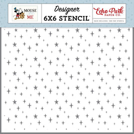 Wish Upon A Star - Echo Park Mouse And Me Stencil 6"X6"