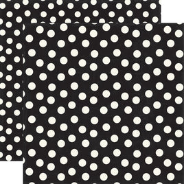 Black Dot - Echo Park Mouse and Me Cardstock 12"X12"