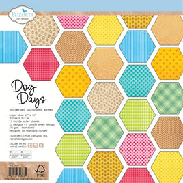 Dog Days - Elizabeth Crafts Double-Sided Cardstock Pack 12"X12"