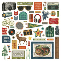 Rustic Legend - Simple Stories Chipboard